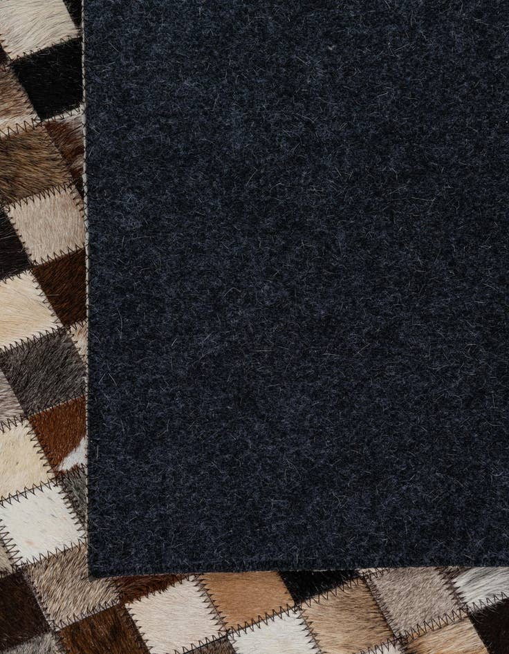 Detail image of  5' 1 x 8' Cowhide Leather Rug