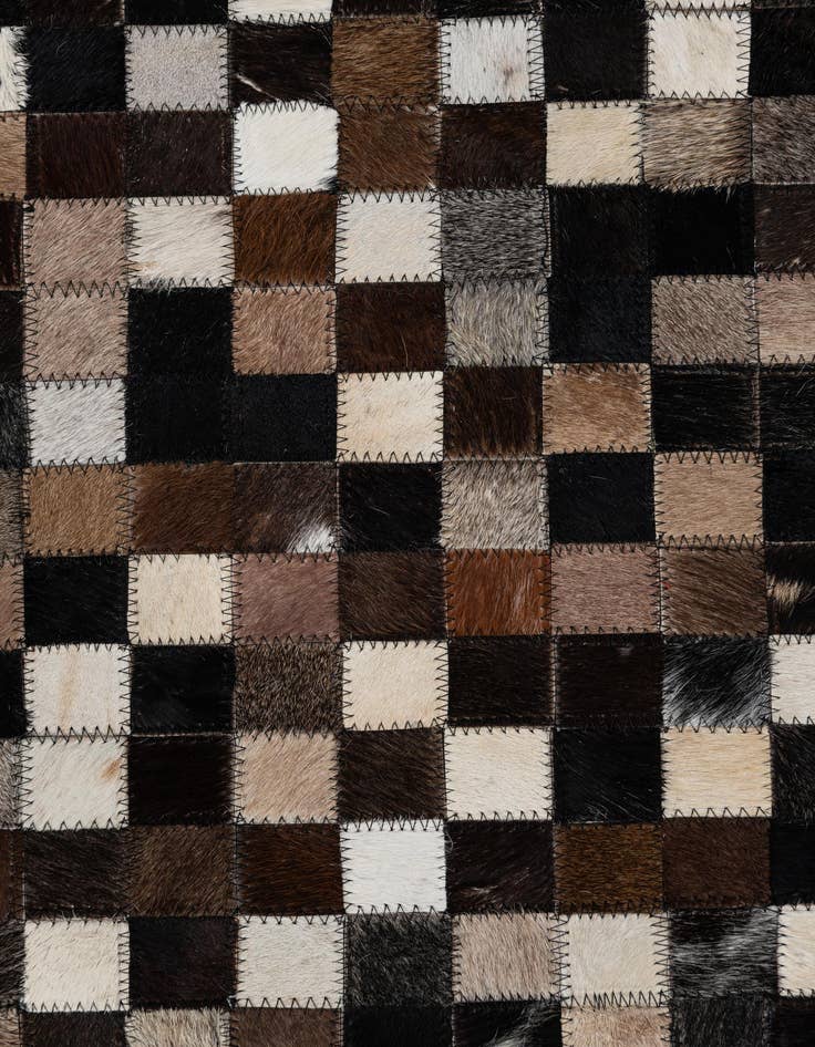 Detail image of  5' x 7' 9 Cowhide Leather Rug