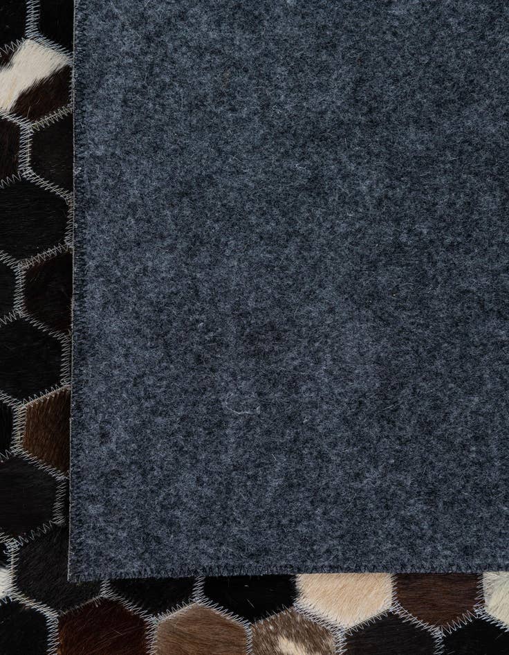 Detail image of  5' 1 x 7' 10 Cowhide Leather Rug