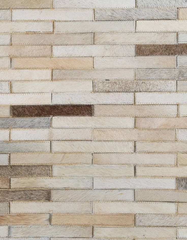 Detail image of  5' x 8' Cowhide Leather Rug