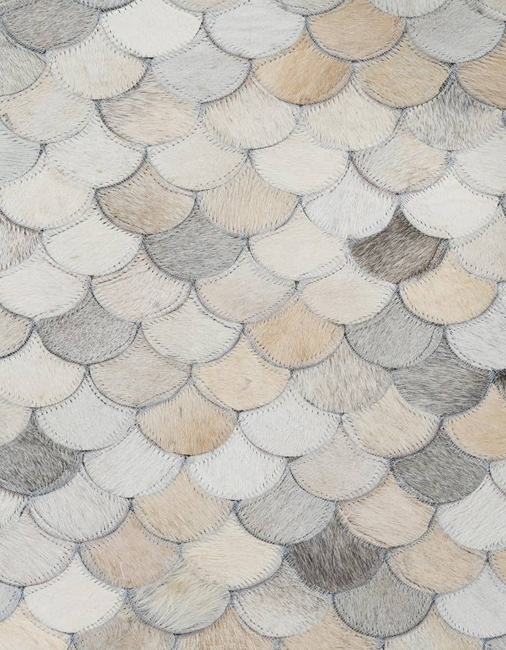 Detail image of  5' 1 x 8' Cowhide Leather Rug