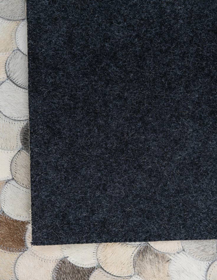 Detail image of  5' 1 x 8' Cowhide Leather Rug