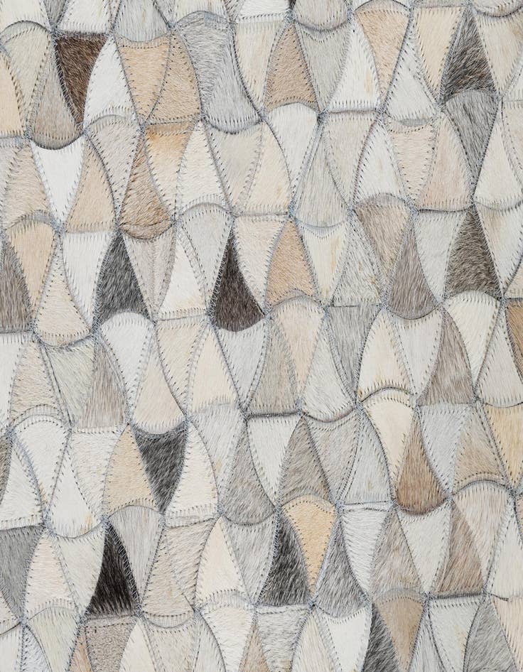 Detail image of  5' 2 x 8' Cowhide Leather Rug