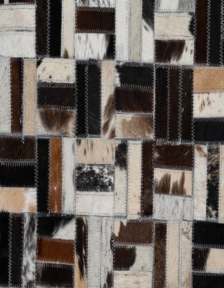 Detail image of  5' x 8' Cowhide Leather Rug