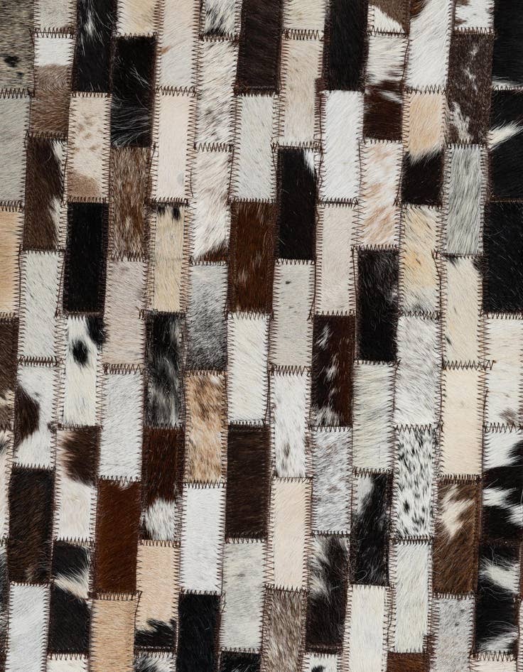 Detail image of  5' x 7' 10 Cowhide Leather Rug