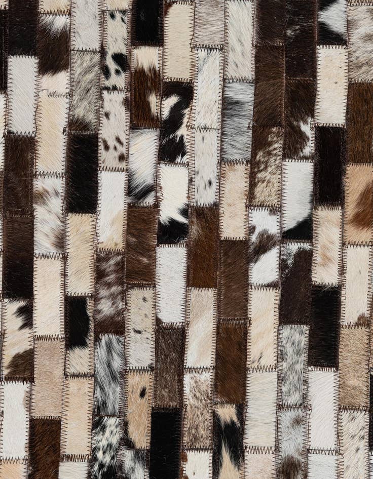 Detail image of  5' x 7' 10 Cowhide Leather Rug