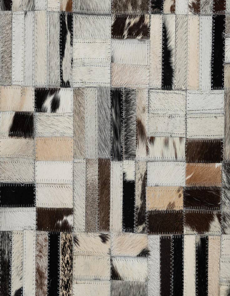Detail image of  5' x 7' 9 Cowhide Leather Rug