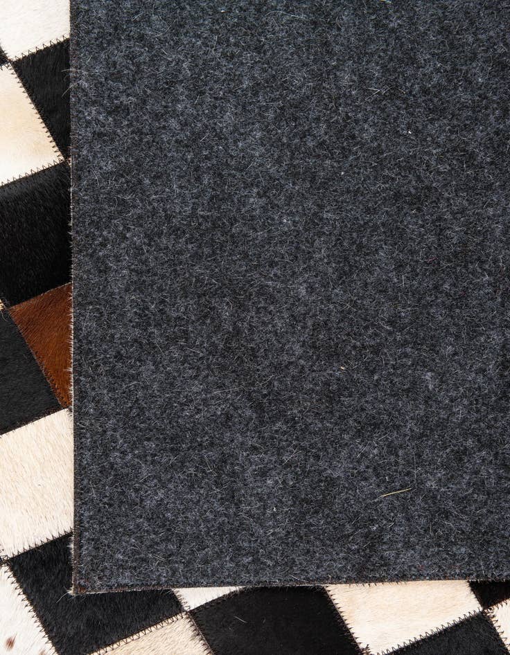 Detail image of  5' 1 x 8' 1 Cowhide Leather Rug