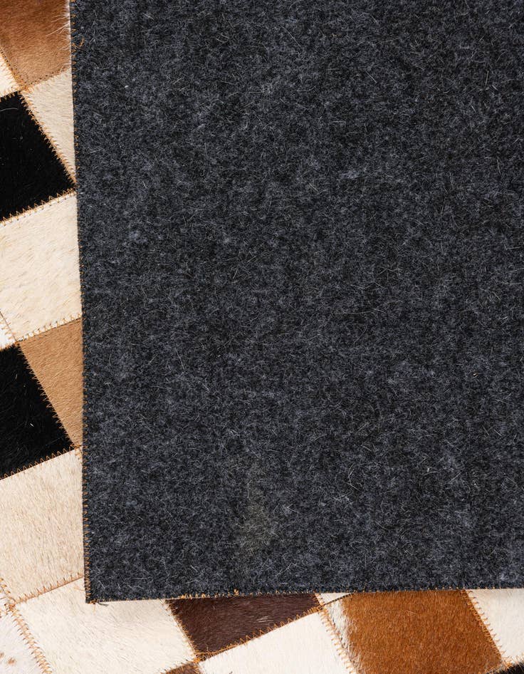 Detail image of  5' 1 x 8' Cowhide Leather Rug