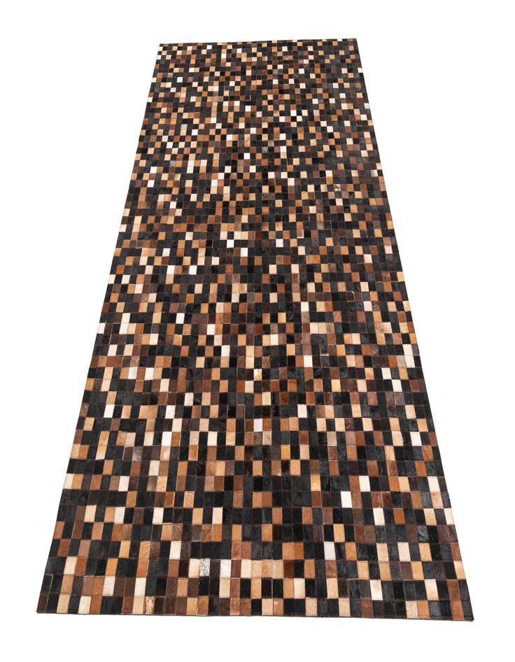 Detail image of  5' 1 x 7' 10 Cowhide Leather Rug