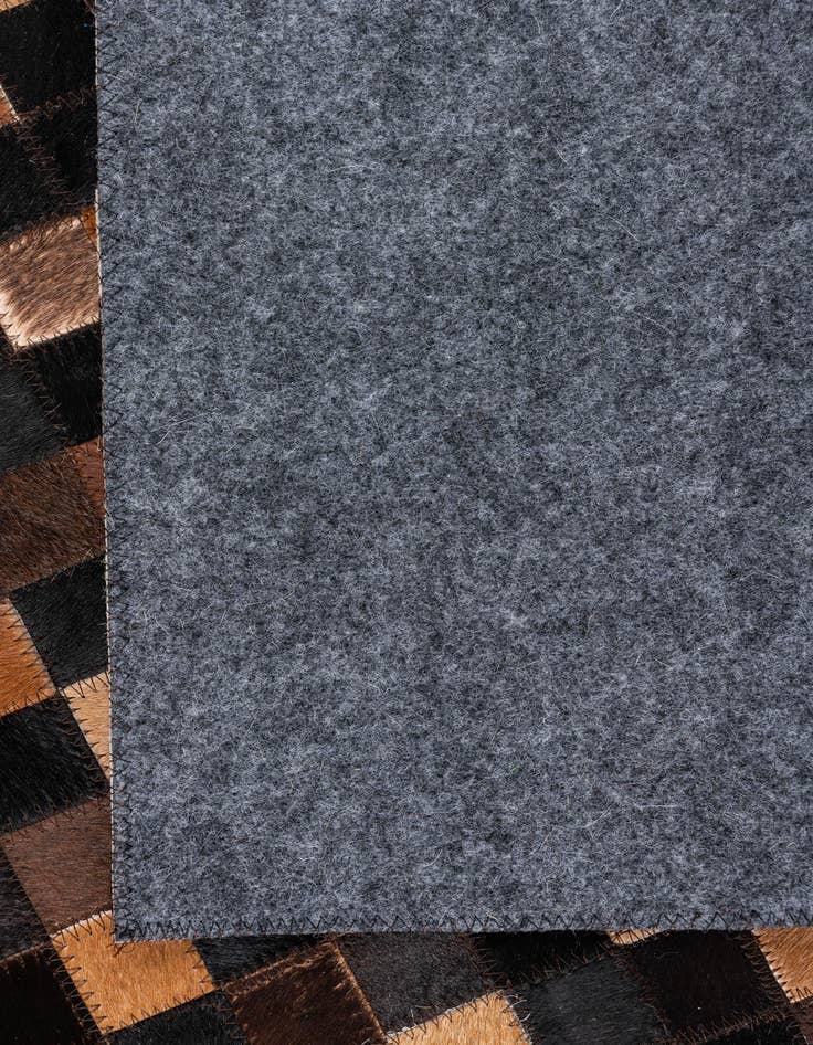 Detail image of  5' 1 x 7' 10 Cowhide Leather Rug