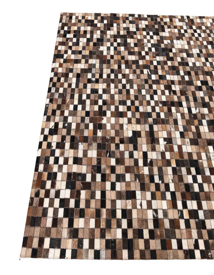 Detail image of  5' 1 x 8' Cowhide Leather Rug