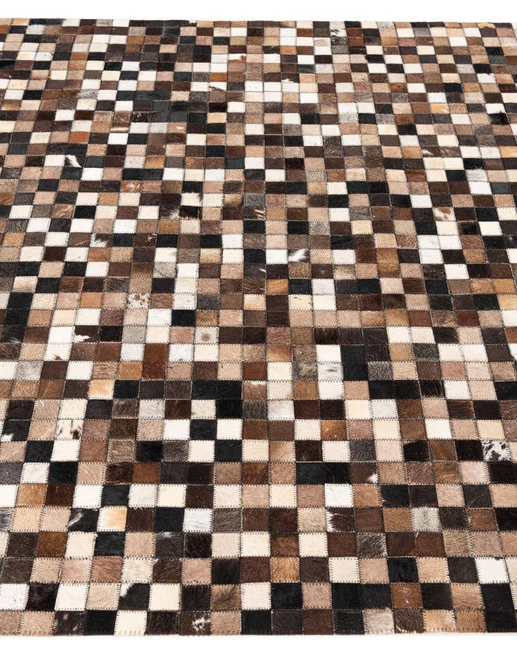 Detail image of  5' 1 x 8' Cowhide Leather Rug