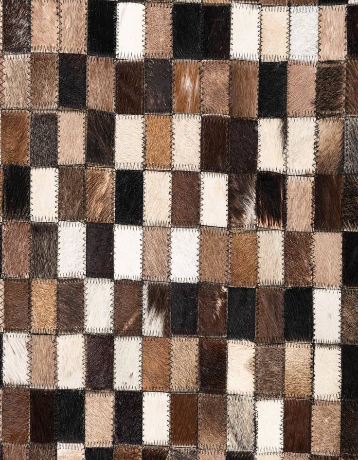 Detail image of  5' 1 x 8' Cowhide Leather Rug