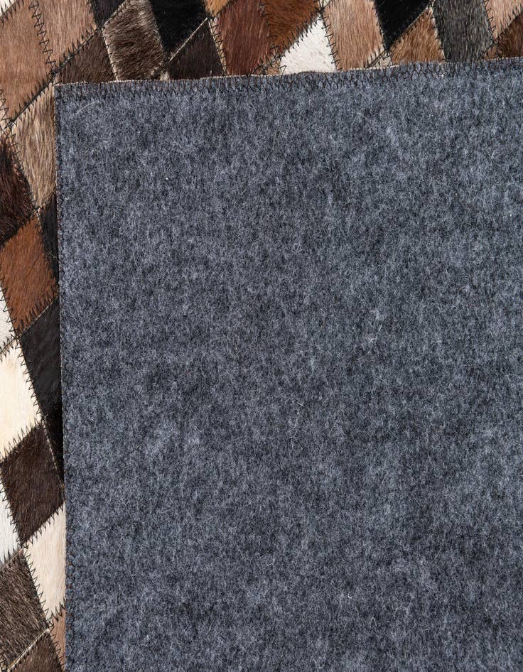 Detail image of  5' 1 x 8' Cowhide Leather Rug