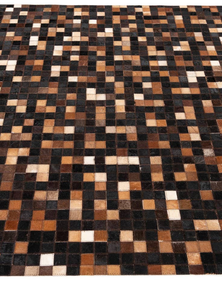 Detail image of  5' x 8' Cowhide Leather Rug
