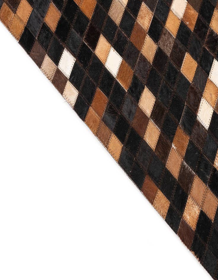 Detail image of  5' x 8' Cowhide Leather Rug