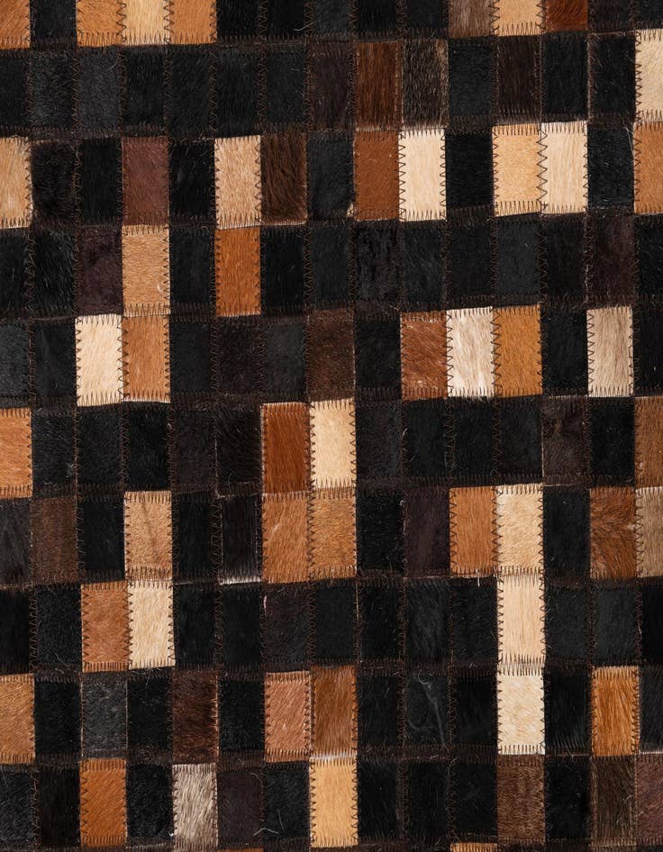 Detail image of  5' x 8' Cowhide Leather Rug