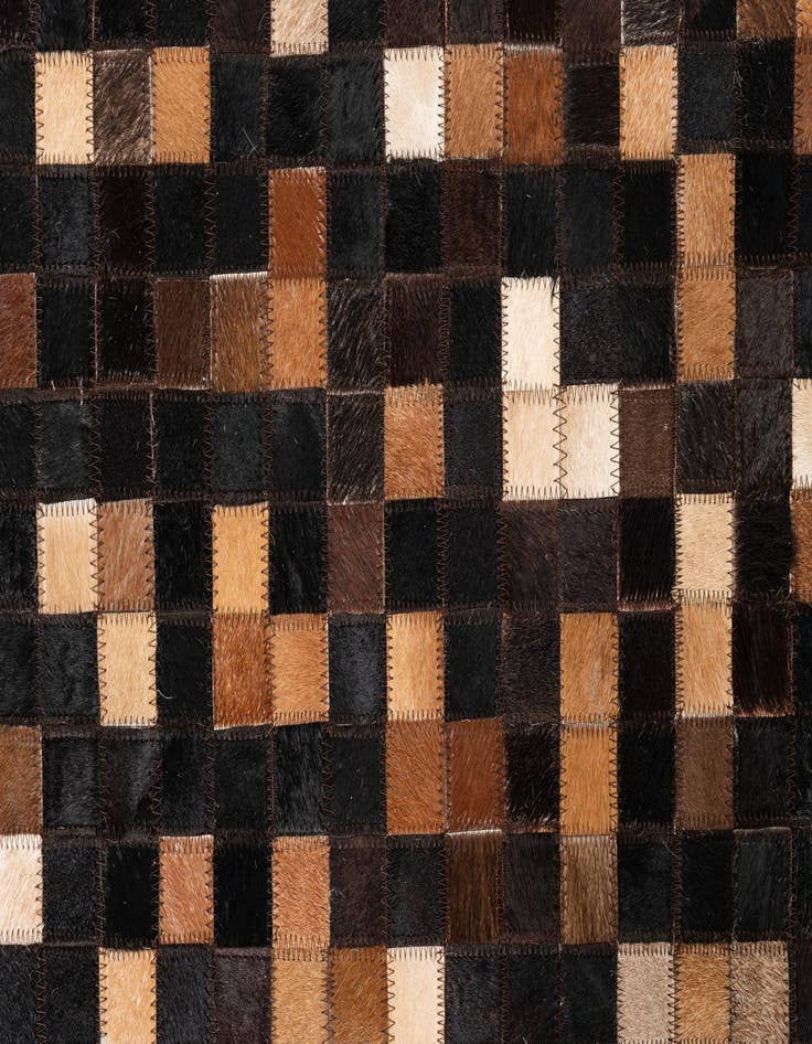Detail image of  5' x 8' Cowhide Leather Rug