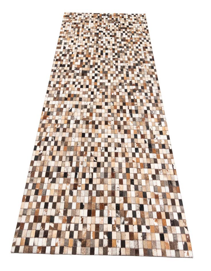 Detail image of  5' 1 x 8' Cowhide Leather Rug