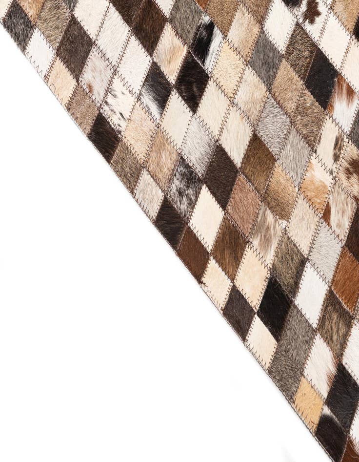 Detail image of  5' 1 x 8' Cowhide Leather Rug