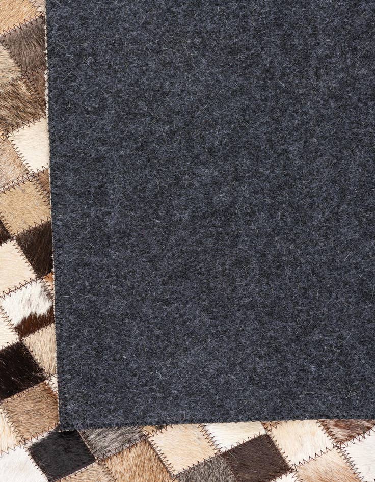 Detail image of  5' 1 x 8' Cowhide Leather Rug