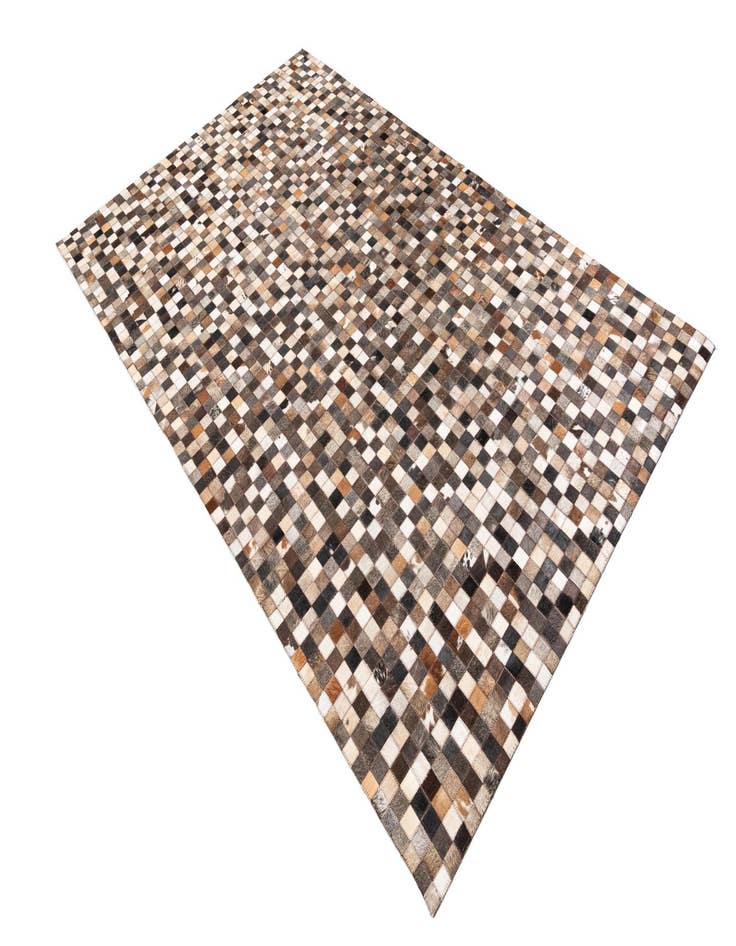 Detail image of  5' 1 x 8' Cowhide Leather Rug