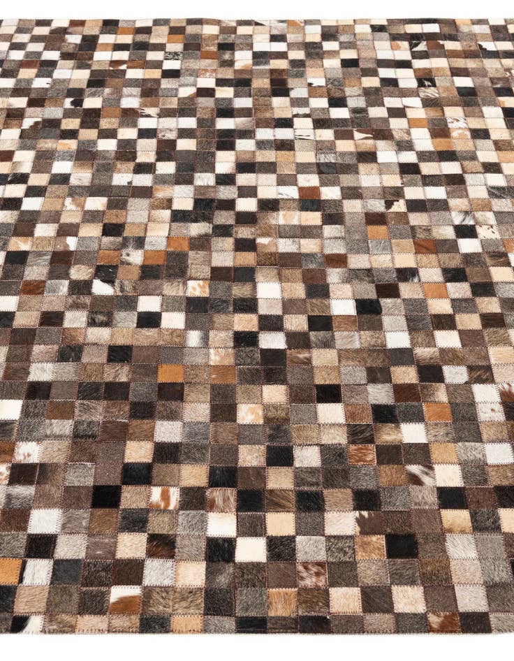 Detail image of  5' 1 x 8' Cowhide Leather Rug