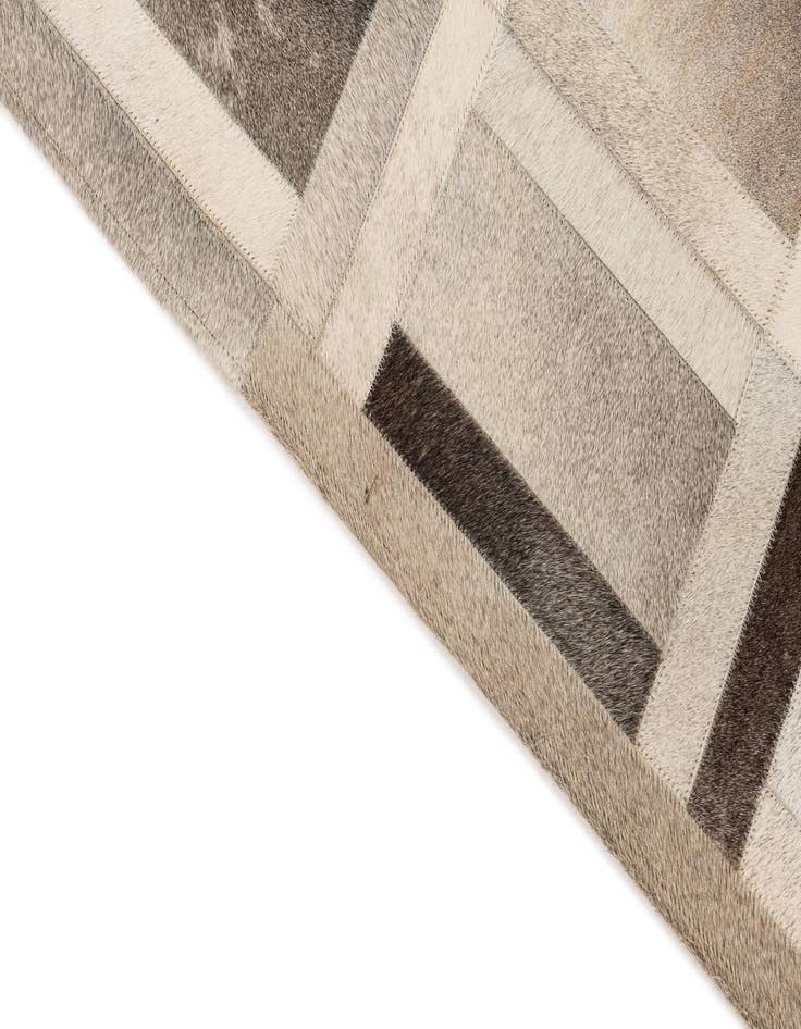 Detail image of  5' 4 x 7' 8 Cowhide Leather Rug