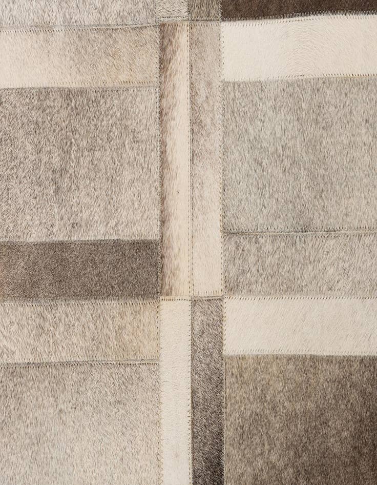 Detail image of  5' 4 x 7' 8 Cowhide Leather Rug