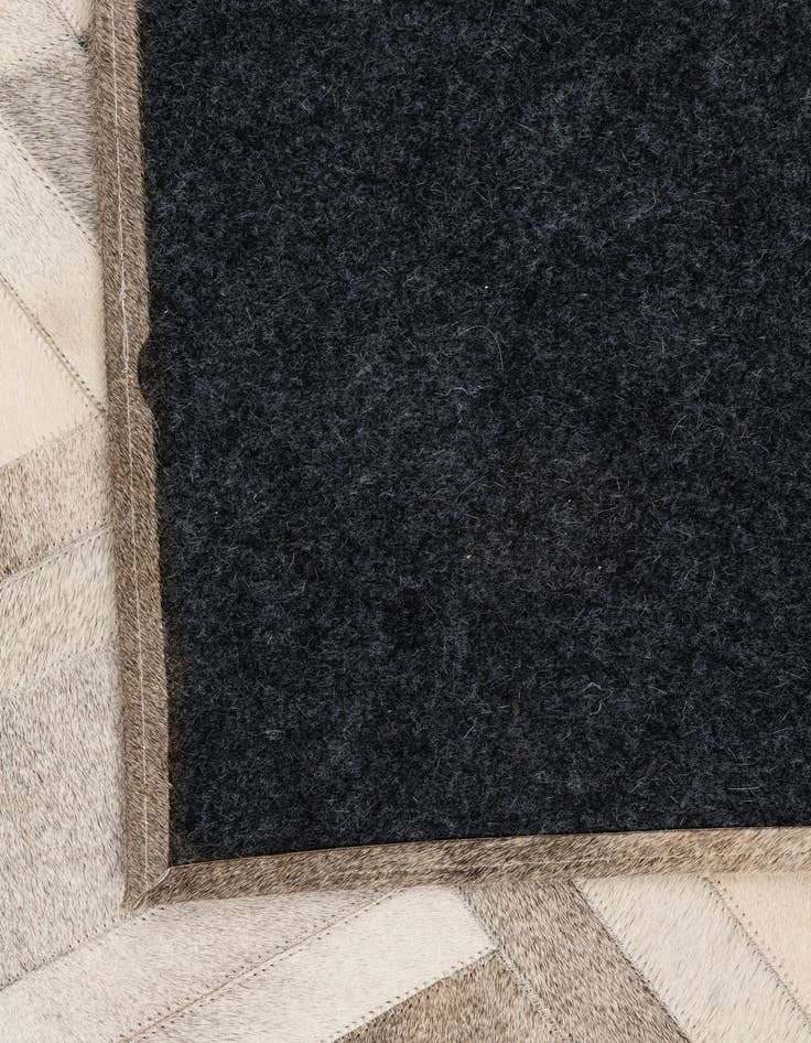 Detail image of  5' 4 x 7' 8 Cowhide Leather Rug