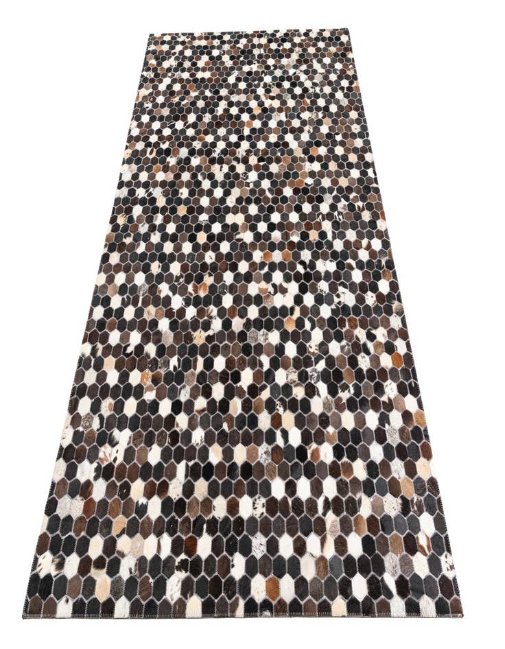 Detail image of  5' 2 x 8' Cowhide Leather Rug