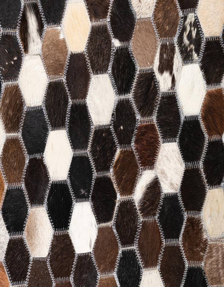 Detail image of  5' 2 x 8' Cowhide Leather Rug