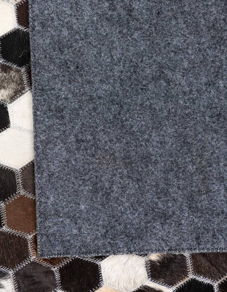 Detail image of  5' 1 x 7' 9 Cowhide Leather Rug