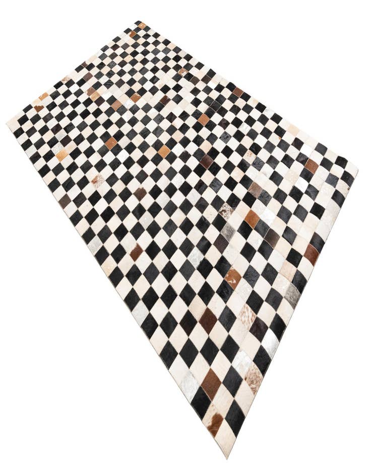 Detail image of  5' x 7' 10 Cowhide Leather Rug