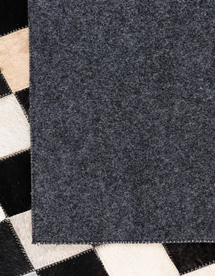 Detail image of  5' x 7' 10 Cowhide Leather Rug