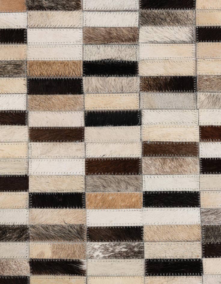 Detail image of  5' x 8' Cowhide Leather Rug