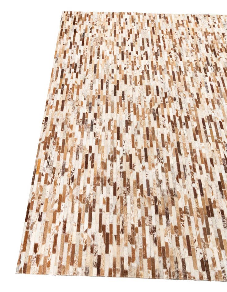 Detail image of  5' 1 x 8' Cowhide Leather Rug