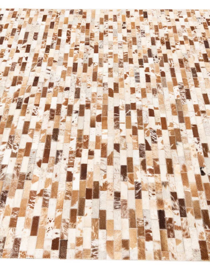 Detail image of  5' 1 x 8' Cowhide Leather Rug
