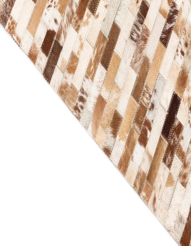 Detail image of  5' 1 x 8' Cowhide Leather Rug