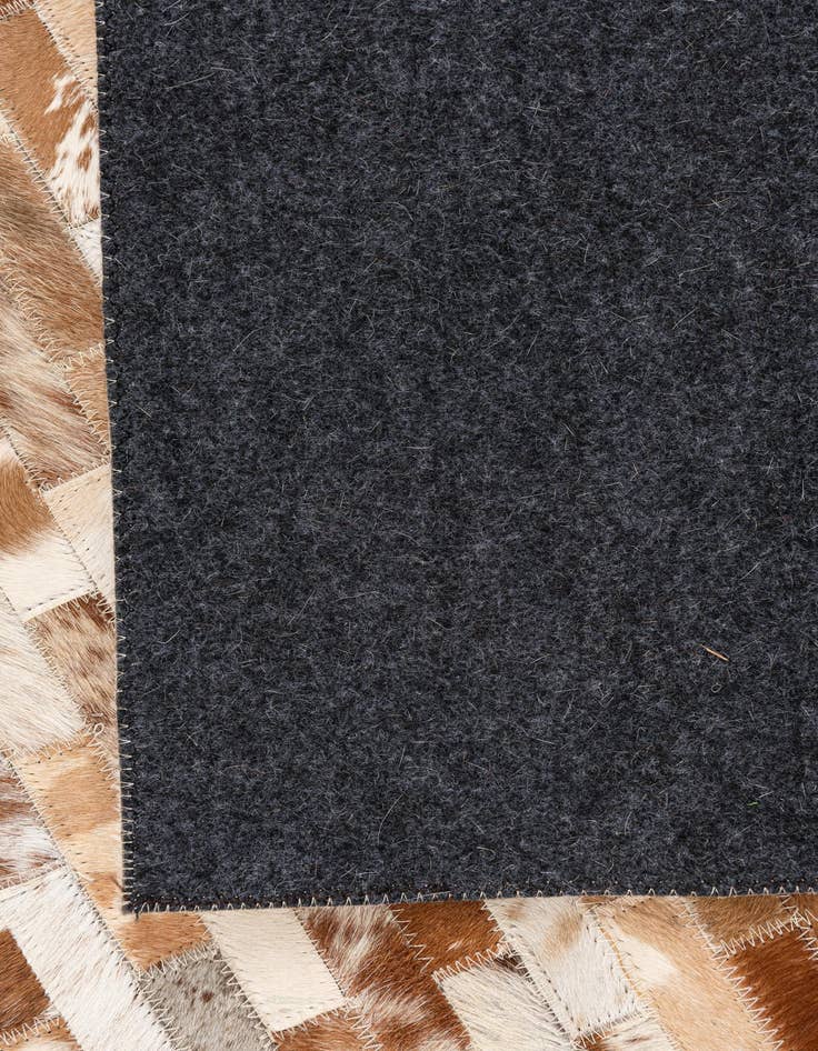 Detail image of  5' 1 x 8' Cowhide Leather Rug