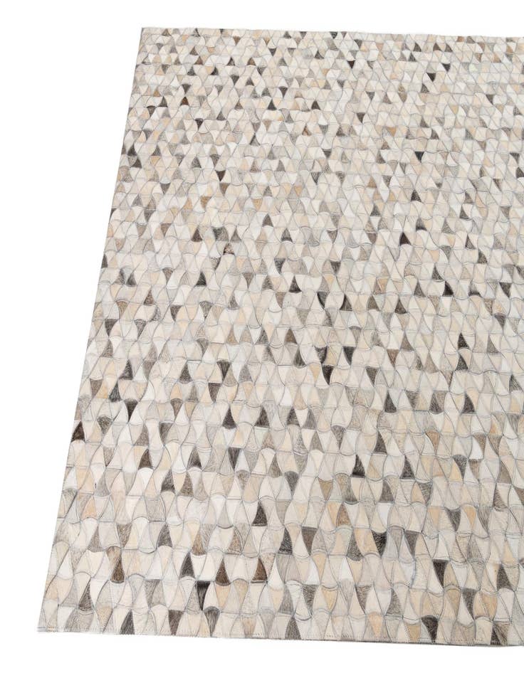 Detail image of  5' x 7' 8 Cowhide Leather Rug