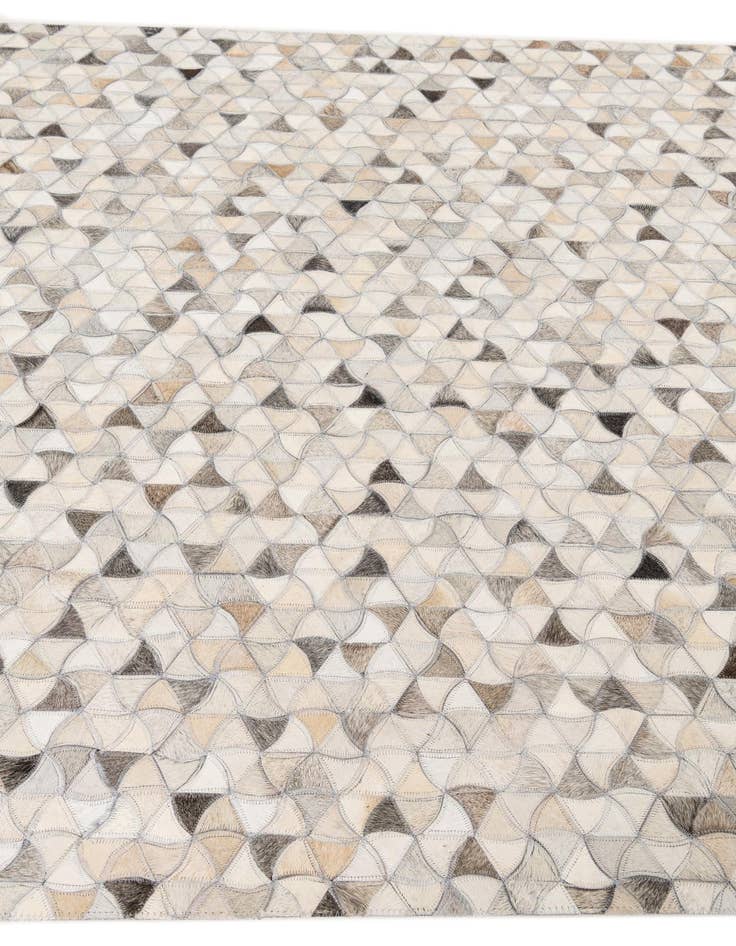 Detail image of  5' x 7' 8 Cowhide Leather Rug