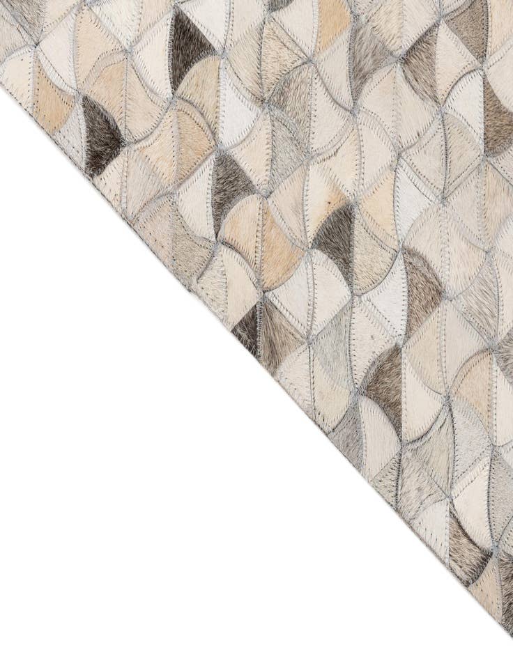 Detail image of  5' x 7' 8 Cowhide Leather Rug