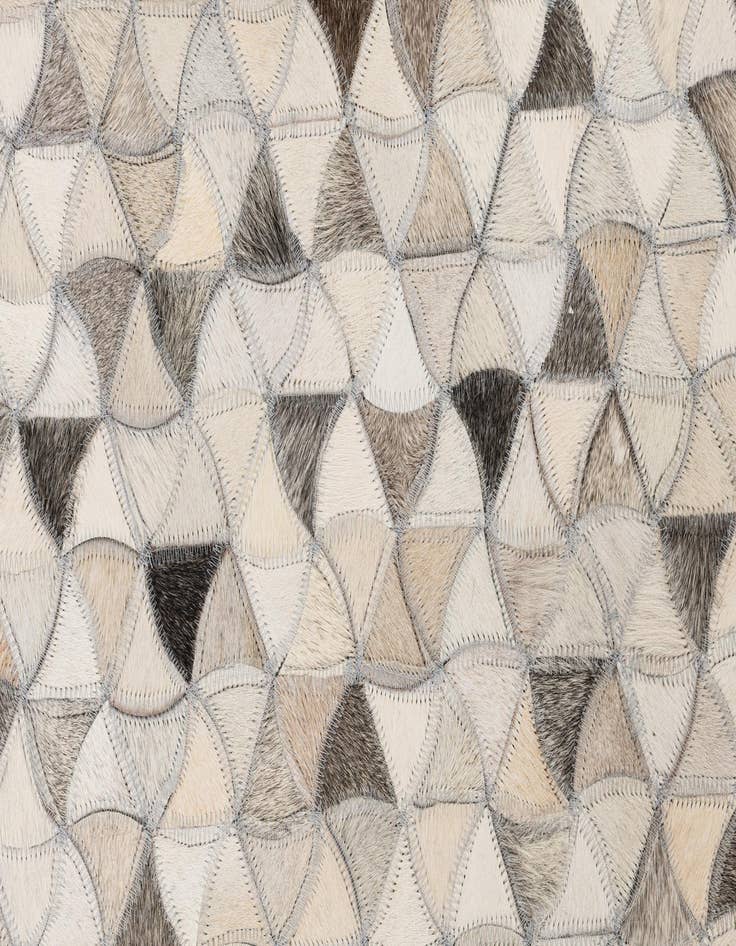 Detail image of  5' x 7' 8 Cowhide Leather Rug