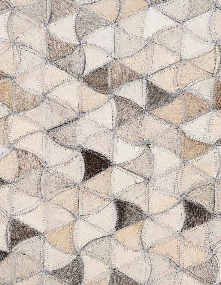 Detail image of  5' x 7' 8 Cowhide Leather Rug