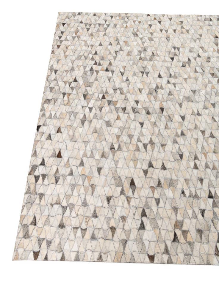 Detail image of  5' 1 x 8' Cowhide Leather Rug