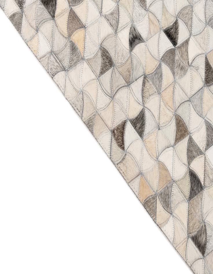 Detail image of  5' 1 x 8' Cowhide Leather Rug