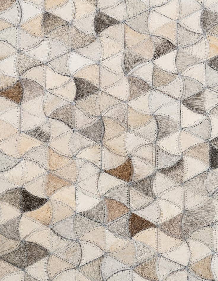 Detail image of  5' 1 x 8' Cowhide Leather Rug