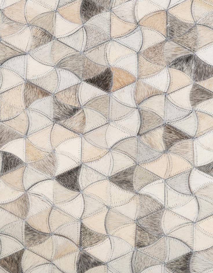Detail image of  5' 1 x 8' Cowhide Leather Rug